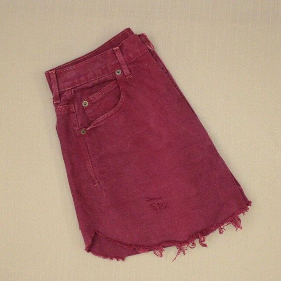 Vintage Girbaud High Waist Cut Off Denim Shorts - Picture 3 of 9